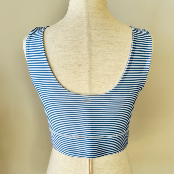 Fabletics Sports Bra Bundle - Blue and Yellow Cross and Reversible Scoop Neck - Picture 5 of 12